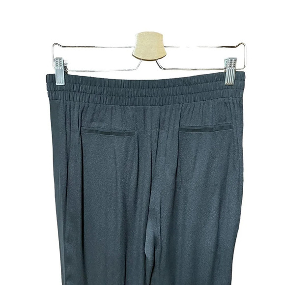 Rebecca Taylor Side Stripe Black Jogger Pants‎ Size 2 - Picture 5 of 9